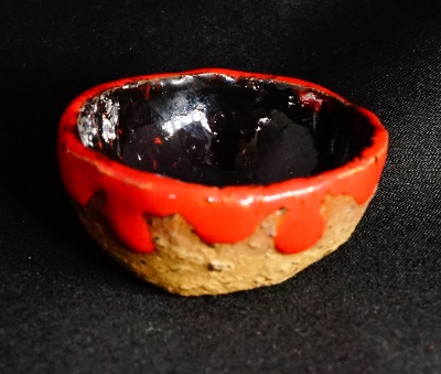 Kobachi red drops - Détail céramique - Daijobu Pottery