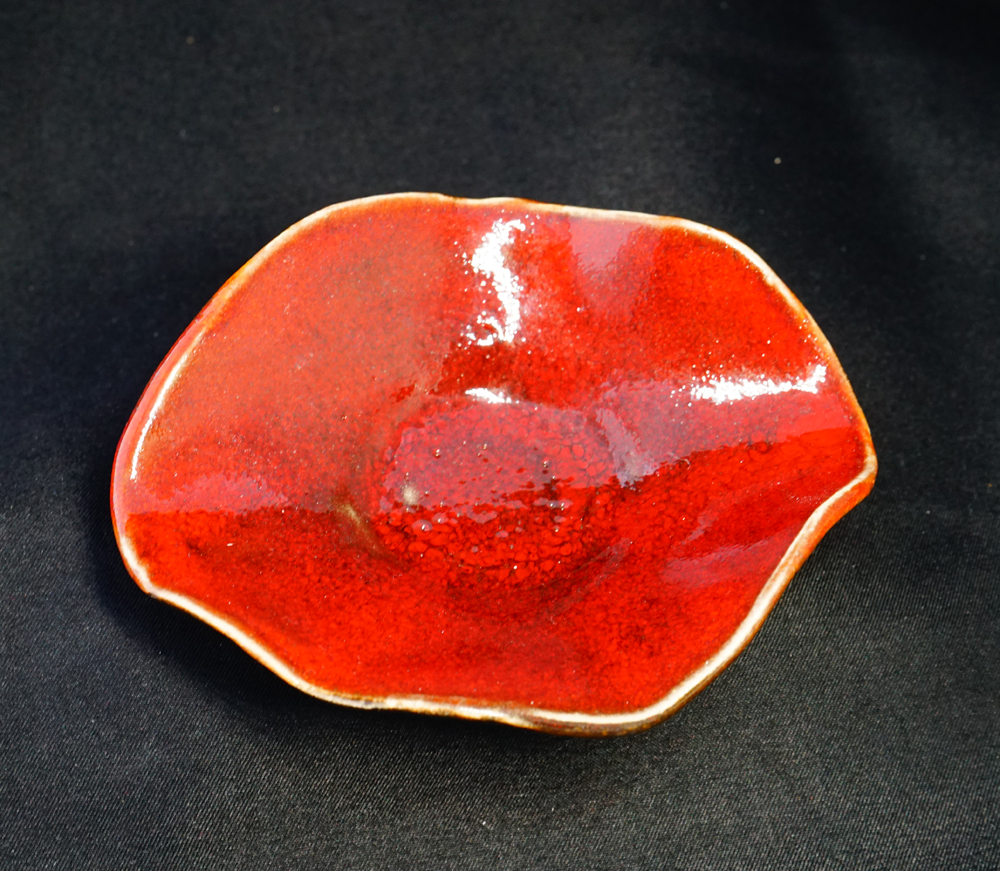 Takadai Mamezara Aka Henkei - Détail céramique - Daijobu Pottery