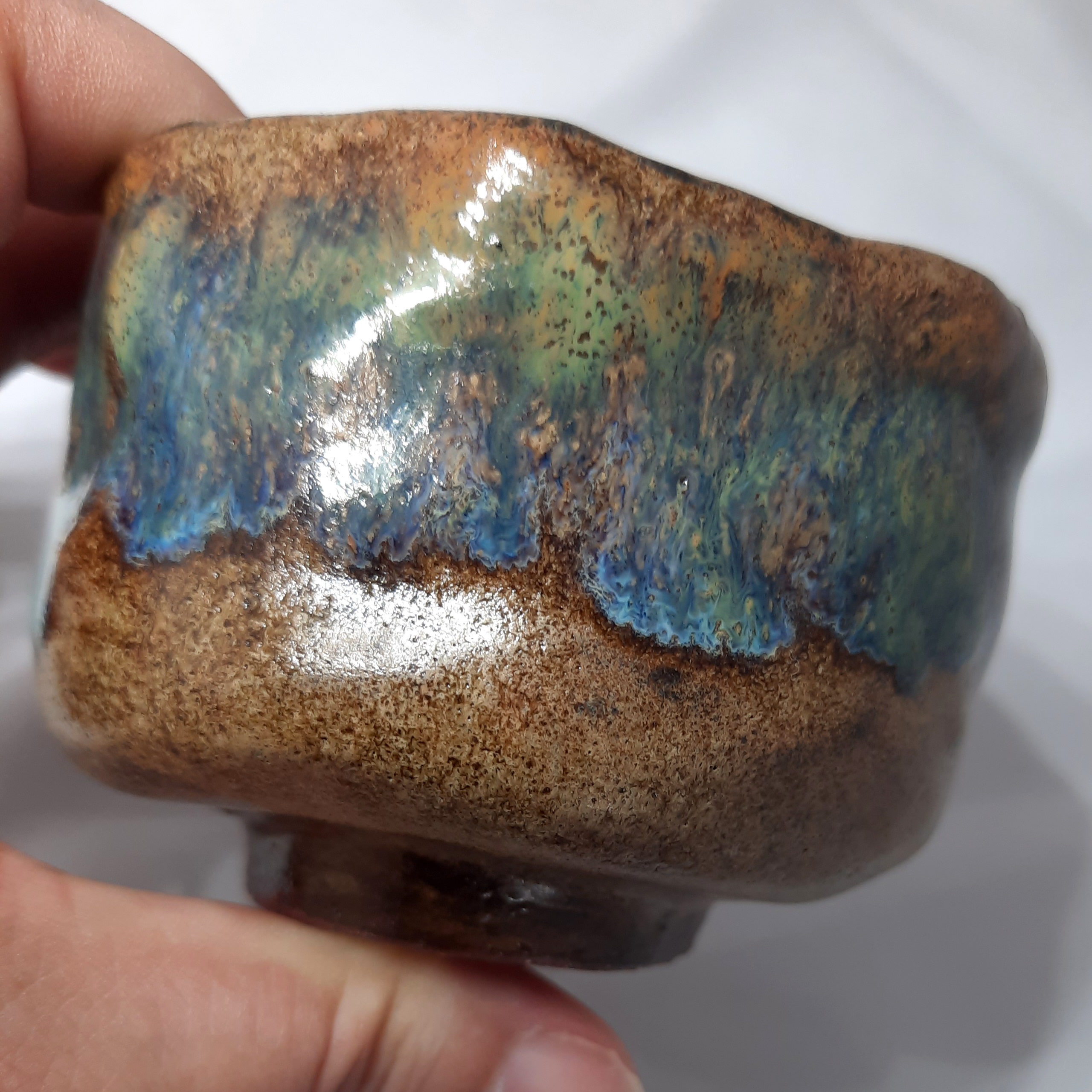Hitodama Chawan takadai - Détail céramique - Daijobu Pottery