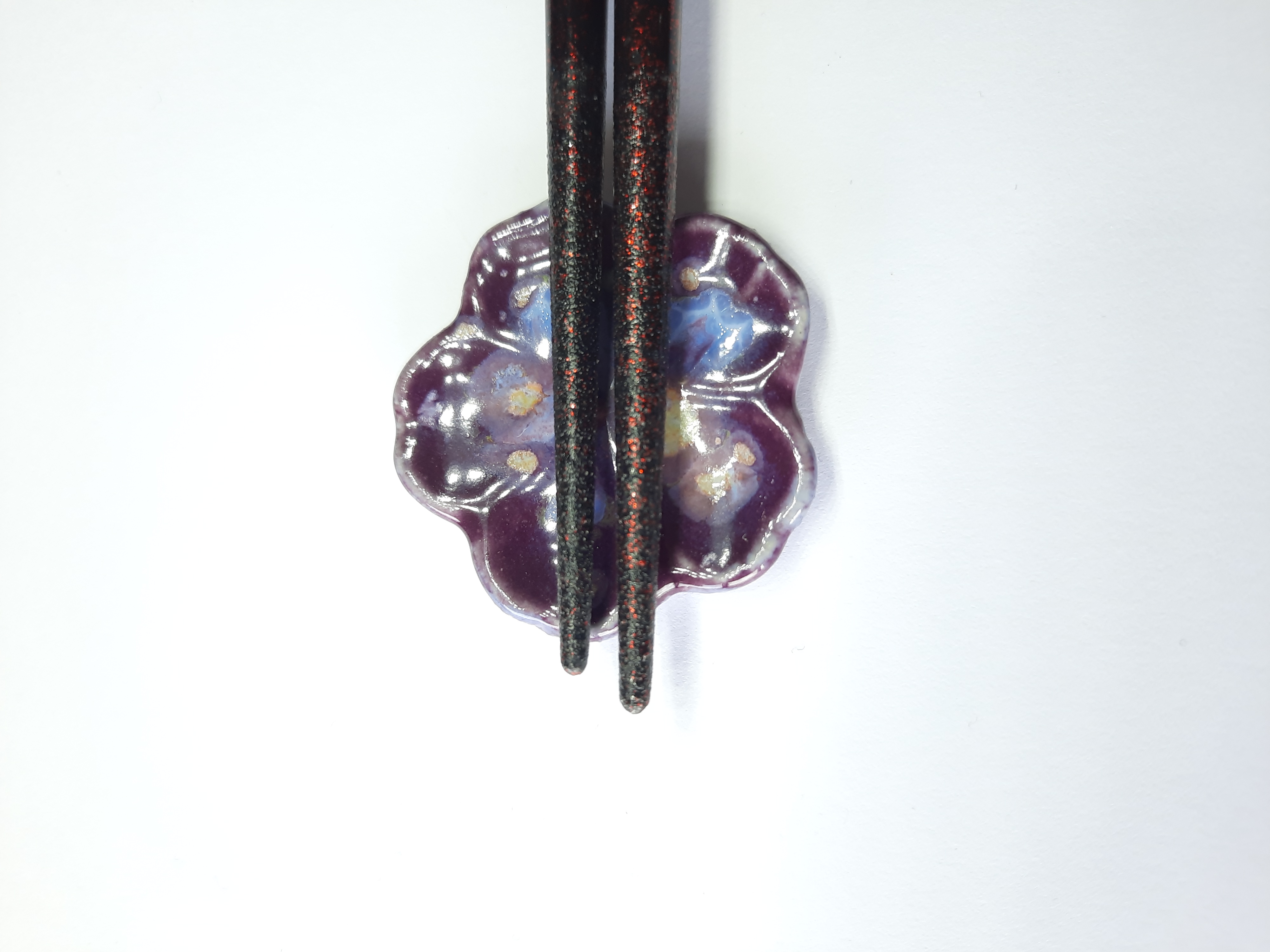 Hashi oki purple - Détail céramique - Daijobu Pottery
