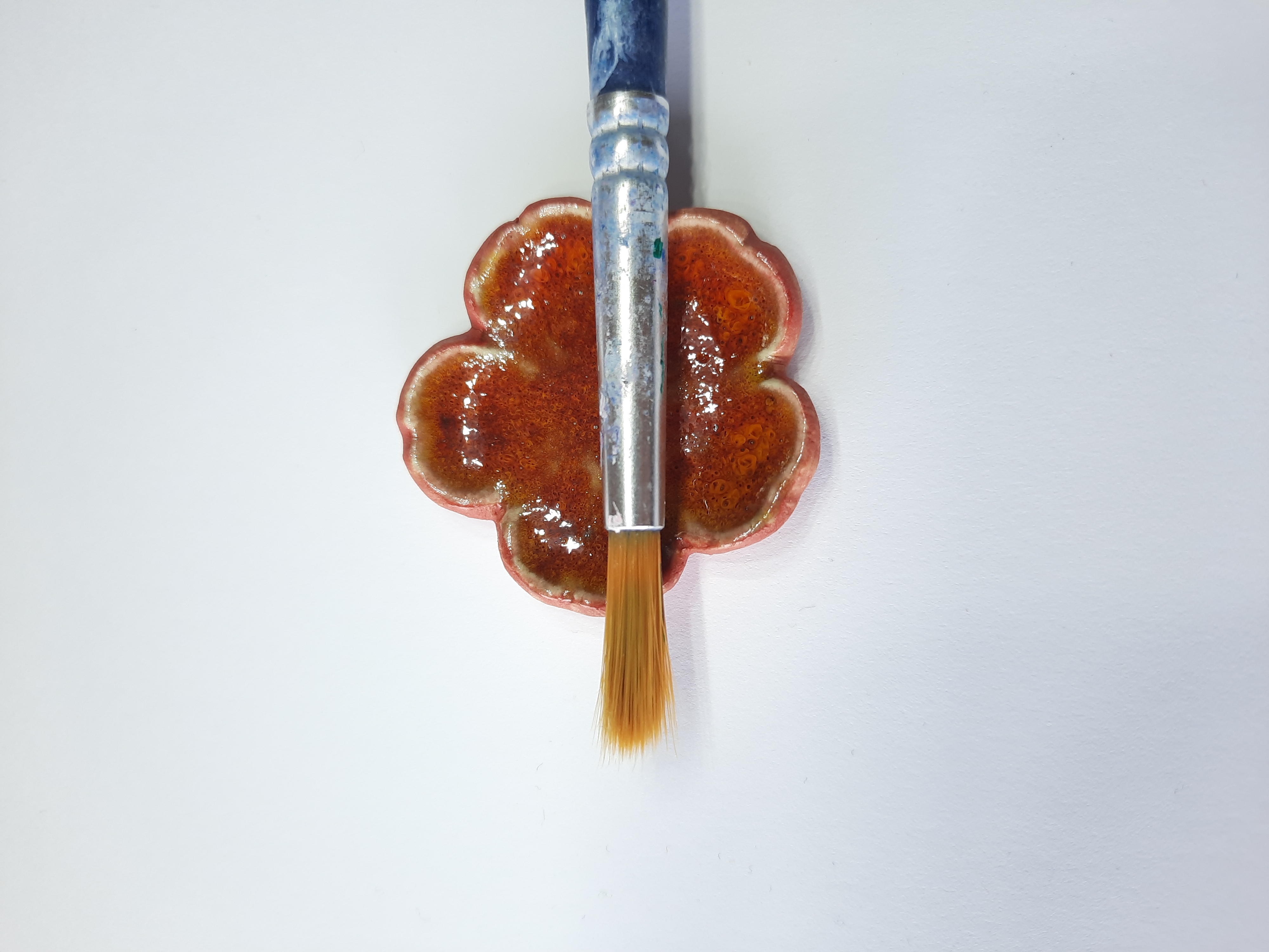 Hashi oki orange - Détail céramique - Daijobu Pottery