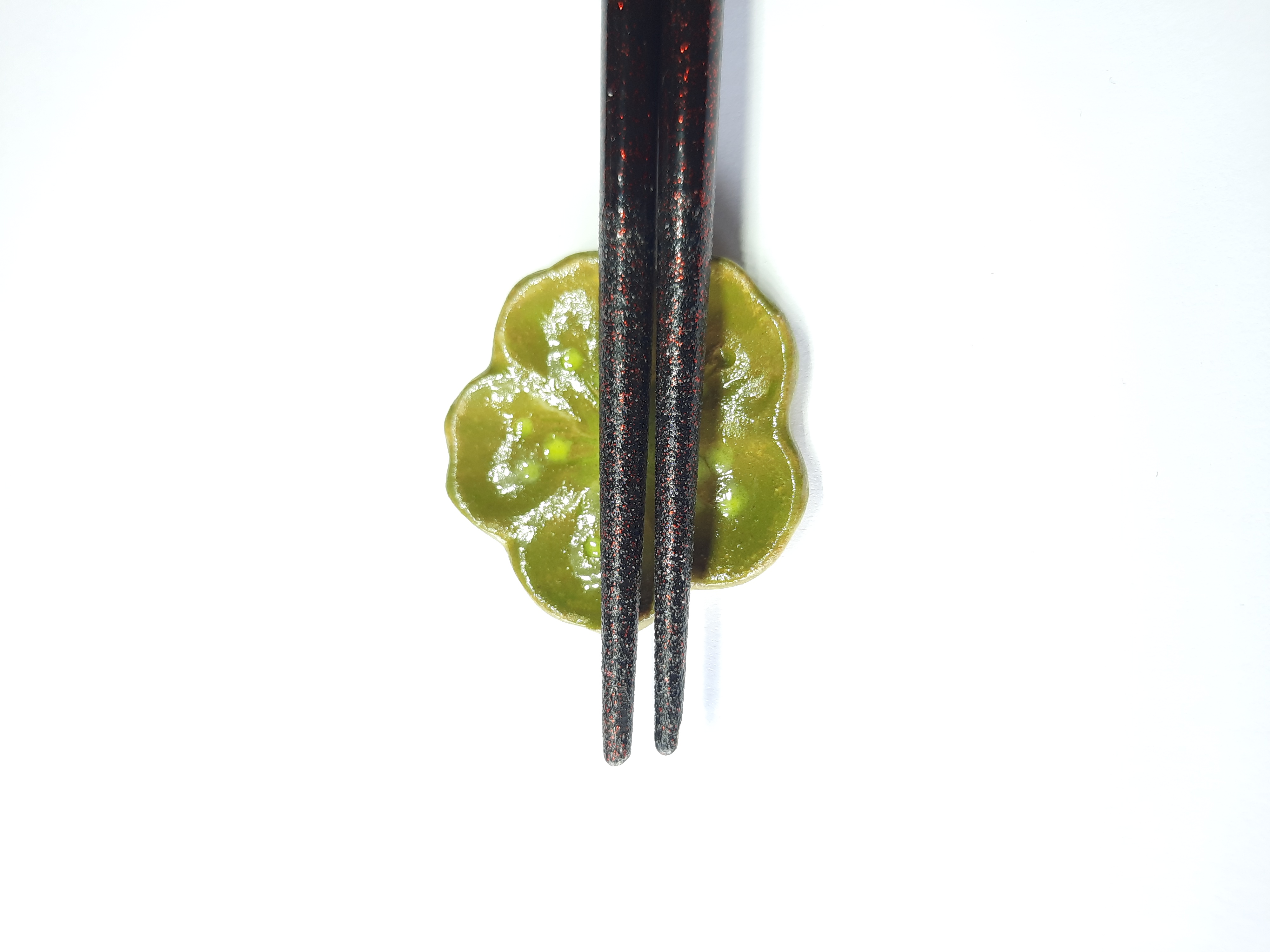 Hashi oki green - Poterie fait main - Daijobu